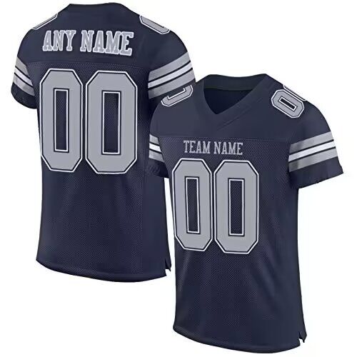 2024 Men NFL custom throwback blue nike jersey style 3